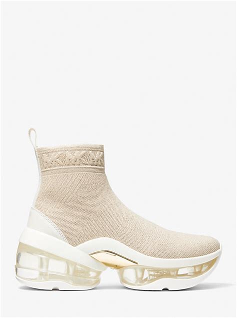 michael kors extreme neon stretch knit sock bootie|Michael Kors olympia extreme sneakers.